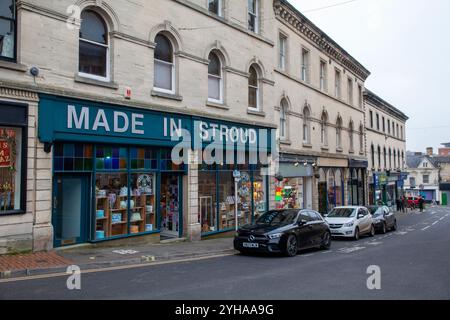 Geschäfte in Stroud, Gloucestershire Stockfoto