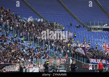 Rom, Rom, Italien. November 2024. 12. Tag der italienischen Meisterschaft der Serie A zwischen A.S. Roma und Bologna F.C. am 10. november 2024 im Olympiastadion, Rom, italien (Foto: © Stefano D'Offizi/ZUMA Press Wire) NUR REDAKTIONELLE VERWENDUNG! Nicht für kommerzielle ZWECKE! Stockfoto