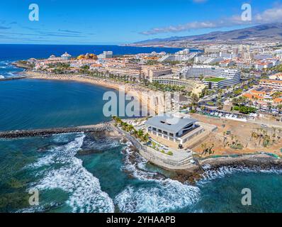 Teneriffa, Kanarische Inseln, Spanien 11.03.2024 Playa Las Americas, Luftbild. November 2024 Stockfoto