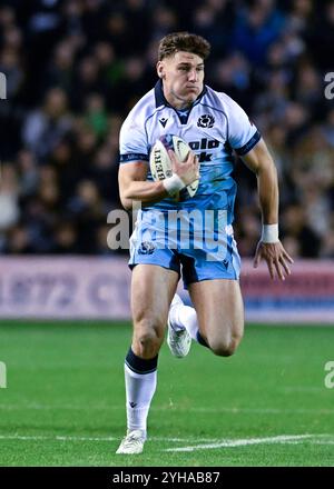 Edinburgh, Großbritannien. November 2024. Tom Jordan aus Schottland während des Spiels der Autumn Nation Series im Murrayfield Stadium, Edinburgh. Der Bildnachweis sollte lauten: Neil Hanna/Sportimage Credit: Sportimage Ltd/Alamy Live News Stockfoto