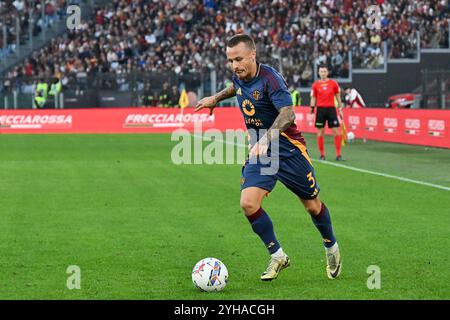 Rom, Italien. 10. November 2024, Olimpico-Stadion, Rom, Italien; Serie A EniLive Football; Roma versus Bologna; Angelino von AS Roma Credit: Roberto Ramaccia/Alamy Live News Stockfoto