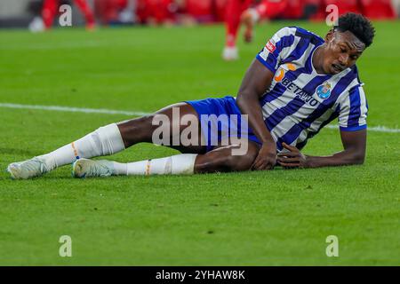 Lisboa, Portugal. November 2024. Estadio da Luz, Primeira Liga 2024/2025, FC Porto gegen Sporting; Samuel Omorodion vom FC Porto, während eines Spiels zwischen SL Benfica und FC Porto für die Primeira Liga 2024/2025 im Estadio da Luz in Lisboa am 10. November 2024. Foto: Roberto Zacarias/DiaEsportivo/Alamy Live News Credit: DiaEsportivo/Alamy Live News Stockfoto