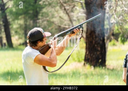 Gezielte Übungen im Freien Stockfoto