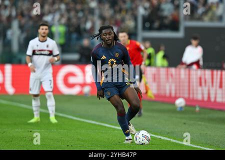 Roma, Italien. November 2024. Olimpico-Stadion, Rom, Italien - Manu Kone von AS Roma während der Serie A EniLive Football Match, Roma vs Bologna, 10. November 2024 (Foto: Roberto Ramaccia/SIPA USA) Credit: SIPA USA/Alamy Live News Stockfoto