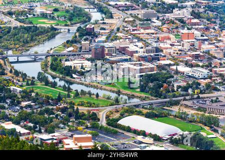 Luftaufnahme von Missoula, Montana Stockfoto