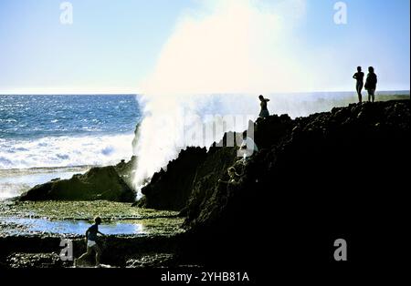 Blowholes, MacLeod, Western Australia Stockfoto