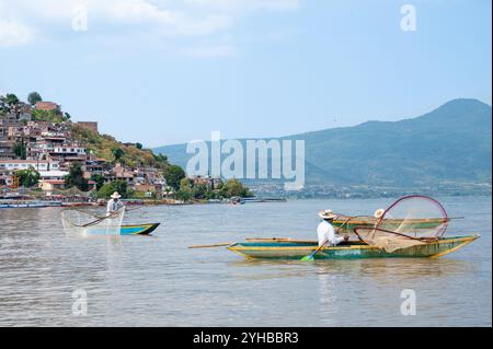 Wunderschöne Insel Janitzio, Patzcuaro, Michoacan Stockfoto