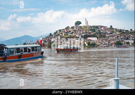 Wunderschöne Insel Janitzio, Patzcuaro, Michoacan Stockfoto