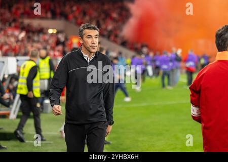 Lisboa, Portugal. November 2024. Benficas Trainer Bruno Lage wurde während der 11. Runde der Liga Portugal Betclic zwischen Benfica und Porto gesehen. Endpunktzahl: Benfica 4:1 Porto. Quelle: SOPA Images Limited/Alamy Live News Stockfoto