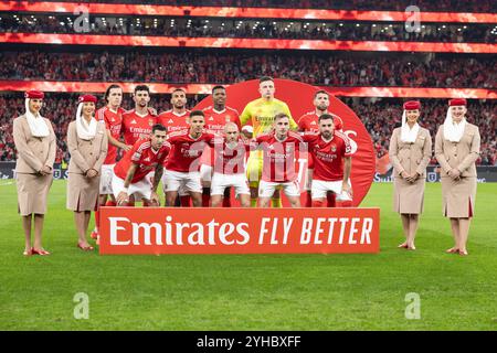 Lisboa, Portugal. November 2024. Benfica startete elf in der 11. Runde der Liga Portugal Betclic zwischen Benfica und Porto. Endpunktzahl: Benfica 4:1 Porto. Quelle: SOPA Images Limited/Alamy Live News Stockfoto