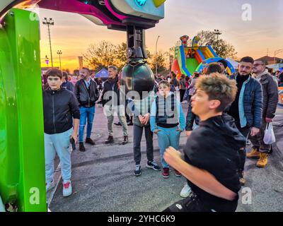 Italien, Inveruno, Antica Fiera di San Martino, Alte Messe von San Martino, Vergnügungspark Stockfoto