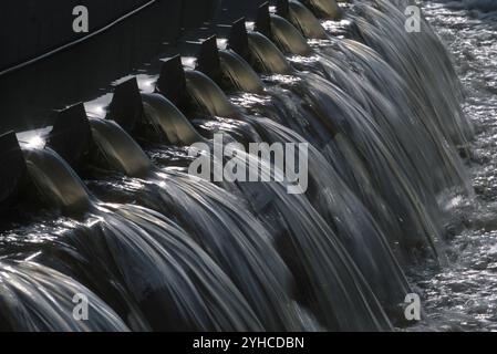 Sewage treatment plant, Santiago, Chile. Stockfoto