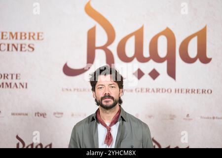 Madrid. Spanien. 20241111 nimmt Alvaro Morte am 11. November 2024 in Madrid, Spanien, am „Raqa“ Photocall im URSO Spa Hotel Teil Stockfoto