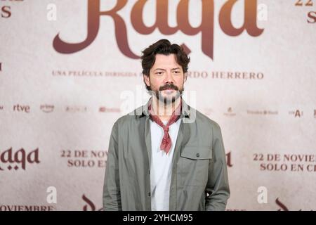 Madrid. Spanien. 20241111 nimmt Alvaro Morte am 11. November 2024 in Madrid, Spanien, am „Raqa“ Photocall im URSO Spa Hotel Teil Stockfoto