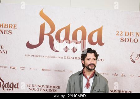 Madrid. Spanien. 20241111 nimmt Alvaro Morte am 11. November 2024 in Madrid, Spanien, am „Raqa“ Photocall im URSO Spa Hotel Teil Stockfoto