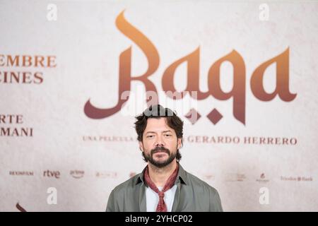 Madrid, Spanien. November 2024. Alvaro Morte nimmt am 11. November 2024 in Madrid, Spanien, am Fotogespräch „Raqa“ im URSO Spa Hotel Teil. Quelle: Album/Alamy Live News Stockfoto