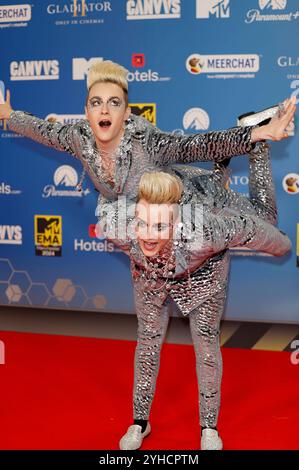 Jedward bei der Verleihung der MTV European Music Awards 2024 in der Co-op Live Arena. Manchester, 10.11.2024 *** Jedward bei den MTV European Music Awards 2024 in der Co op Live Arena Manchester, 10 11 2024 Foto:xH.xZwanzigerx/xFuturexImagex mtv 4219 Stockfoto