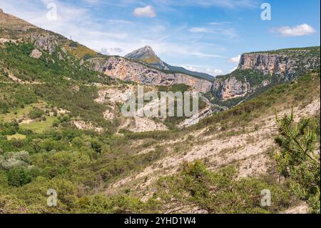 Die Schlucht des Verdon, die Schlucht des Flusses Verdon, gilt als einer der größten Schluchten Europas und touristischer Hotspot Frankreichs Stockfoto