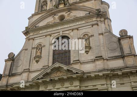 Kirche Eglise Sainte-Croix de Nantes, Innenstadt von Nantes, Departement Loire-Atlantique, Region Pays de la Loire, Frankreich *** Kirche Eglise Sainte Croix de Nantes, Stadtzentrum von Nantes, Departement Loire Atlantique, Region Pays de la Loire, Frankreich Stockfoto