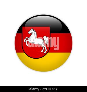 Taste Niedersachsen markieren Stock Vektor