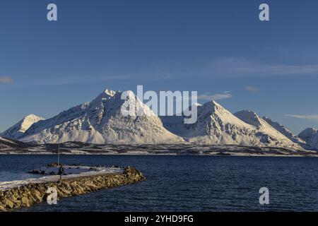 Ramfjordbotn, Troms, Norwegen, Europa Stockfoto