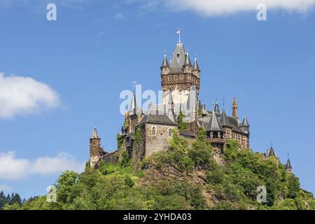 Reichsburg Cochem in Cochem an der Mosel, Rheinland-Pfalz, Deutschland Reichsburg Cochem in Cochem an der Mosel, Rheinland-Pfalz Stockfoto