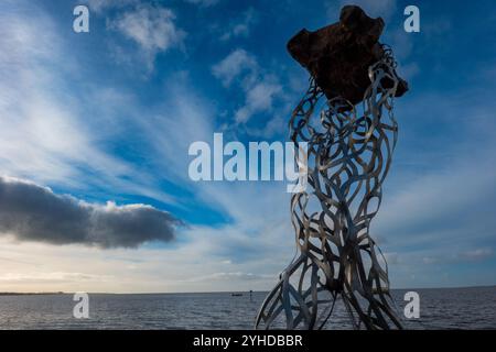 Finn McCool Statue, Lough Neagh Stockfoto