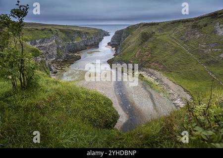 Geodha Smoo Bay, Durness, County Sutherland, Schottland, Vereinigtes Königreich, Europa Stockfoto