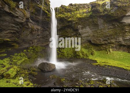 Kvernufoss Wasserfall, Island, Europa Stockfoto