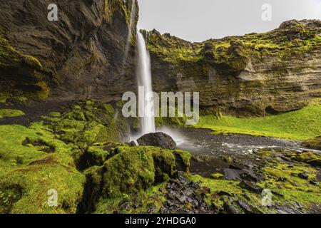 Kvernufoss Wasserfall, Island, Europa Stockfoto