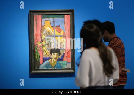 Madrid, Spanien. Februar 2022. Ansicht der Ausstellung „Gabriele Münter“ im Thyssen-Bornemisza Museum in Madrid, 11. November 2024, Spanien Credit: SIPA USA/Alamy Live News Stockfoto