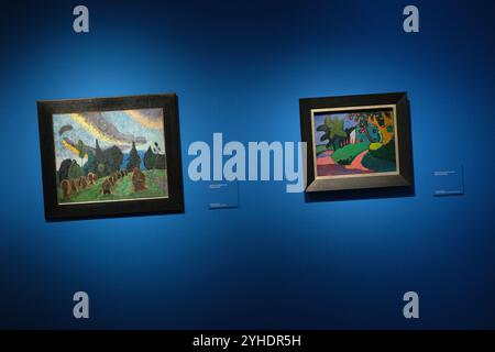 Madrid, Spanien. Februar 2022. Ansicht der Ausstellung „Gabriele Münter“ im Thyssen-Bornemisza Museum in Madrid, 11. November 2024, Spanien Credit: SIPA USA/Alamy Live News Stockfoto