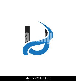 U einfache Letter Logo-Vektor-Designvorlage. Stock Vektor