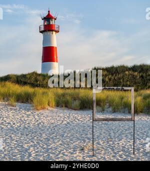 Leuchtturm in List auf Sylt, Deutschland Stockfoto