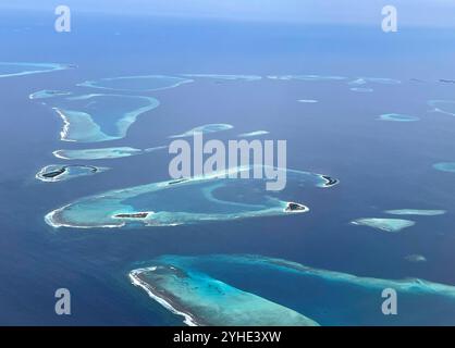 Hotel COMO Maalifushi auf dem Malediven Thaa-Atoll im Indischen Ozean in Male, Malediven, 10. August 2024. Stockfoto