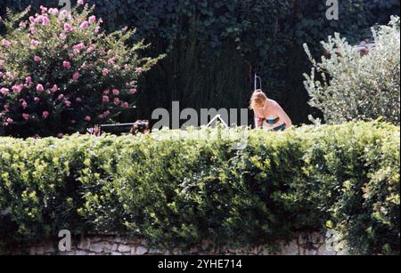 24 Agosto 1994 Mougins Archivio Storico Olycom/LaPresse Sarah, duchessa di York, nata Sarah Margaret Ferguson e anche conosciuta con il soprannome Fergie (Londra, 15 ottobre 1959), è la ex moglie di Andrea 1986, duca di York, terzogenito della regina Elisabetta II e del principe 1996 1986 divenendo duchessa di York. SI separò dal marito nel gennaio 1992 e divorziò nel maggio 1996. Mantiene il privi Stockfoto