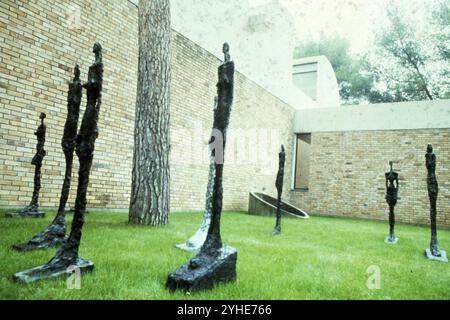 Anni '50 Archivio Storico Olycom/LaPresse Alberto Giacometti (Borgonovo di Stampa, 10 ottobre 1901 - Coira, 11 gennaio 1966) è stato uno scultore, Pittore e incisore svizzero di lingua italiana. Nella Foto: Opere di Alberto Giacometti im Foto: Werke von Alberto Giacometti Credit: LaPresse/Alamy Live News Stockfoto