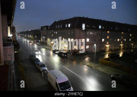 Kopenhagen/Dänemark/12 nOVr 2024/ dänisches Wetter Regenabend in Kastrup Hauptstadt.Foto.Francis Joseph Dean/Dean Bilder nicht für kommerzielle Zwecke Stockfoto