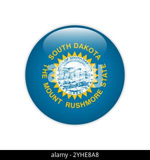 Taste „Flag South Dakota“ Stock Vektor