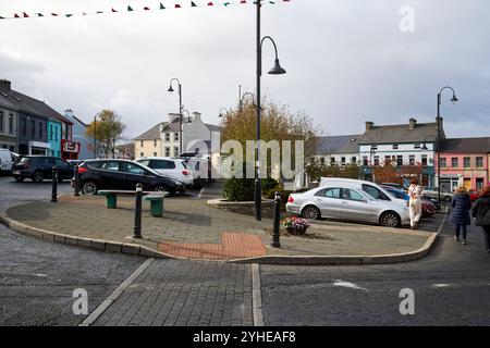 Parkplatz mitten im Diamant Carndonagh, County donegal, republik irland Stockfoto