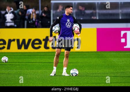 Frankfurt Am Main, Deutschland. November 2024. Tim Kleindienst mit Ball, GER, Training, DFB Fussball Herren Nationalmannschaft Deutschland, am DFB-Campus in Frankfurt am Main, 11.11.2024. Foto: Eibner-Pressefoto/Florian Wiegand Credit: dpa/Alamy Live News Stockfoto