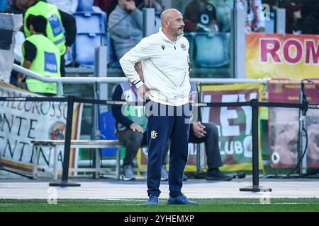 Rom, Italie. November 2024. Vincenzo ITALIANO von Bologna während des italienischen Meisterschaftsspiels Serie A zwischen AS Roma und Bologna FC am 10. November 2024 im Stadio Olimpico in Rom, Italien - Foto Matthieu Mirville (M Insabato)/DPPI Credit: DPPI Media/Alamy Live News Stockfoto