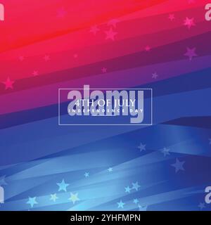 schönen 4. Juli Hintergrund Stock Vektor