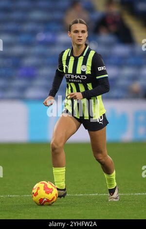 London, Großbritannien. November 2024. Kerstin Casparij von Manchester City Women in Aktion während des Women's Super League-Spiels zwischen Crystal Palace Women und Manchester City Women im Selhurst Park, London, England am 3. November 2024. Foto von Ken Sparks. Nur redaktionelle Verwendung, Lizenz für kommerzielle Nutzung erforderlich. Keine Verwendung bei Wetten, Spielen oder Publikationen eines einzelnen Clubs/einer Liga/eines Spielers. Quelle: UK Sports Pics Ltd/Alamy Live News Stockfoto