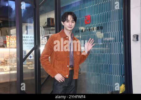 TAIPEI, CHINA - 11. NOVEMBER 2024 - Schauspieler Derek Chang nimmt am 11. November 2024 am Singles Day in Taipeh, Provinz Taiwan, China Teil. Stockfoto