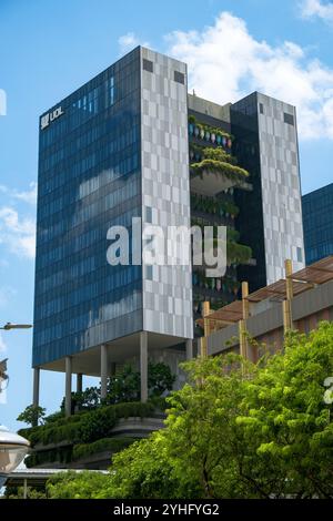 UOL Singapore Sustainable Green Building an der Upper Pickering Street Singapur. Stockfoto