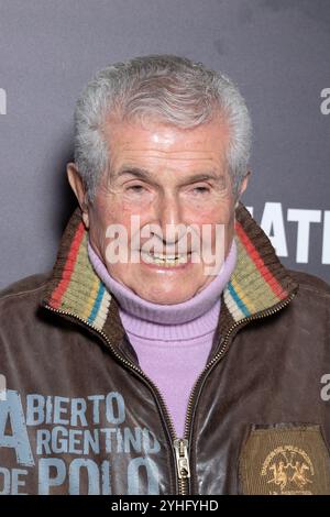 Paris, Frankreich. November 2024. Claude Lelouch nimmt an der Pariser Filmpremiere von Claude Lelouch Teil, um seine Retrospektive am 11. November 2024 in Paris zu eröffnen. Foto: Nasser Berzane/ABACAPRESS. COM Credit: Abaca Press/Alamy Live News Stockfoto