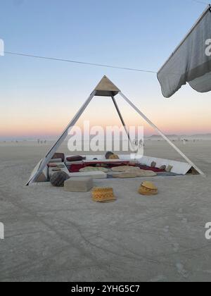 Chill Lounge Burning Man 2022 Black Rock Cit Stockfoto