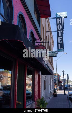 Die kleine Stadt Williams in Arizona liegt an der alten Route 66 der USA. Stockfoto