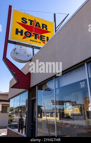 Die kleine Stadt Williams in Arizona liegt an der alten Route 66 der USA. Stockfoto